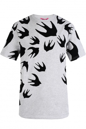 T-shirt with velvet swallows, zdjęcie 1 T-shirt with velvet swallows od McQ Alexander McQueen